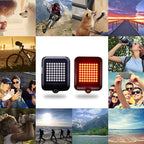 Smart Bicycle Tail Light with Tilt-Activated Arrows and Brake Detection, Infrared Laser All Vera Mart
