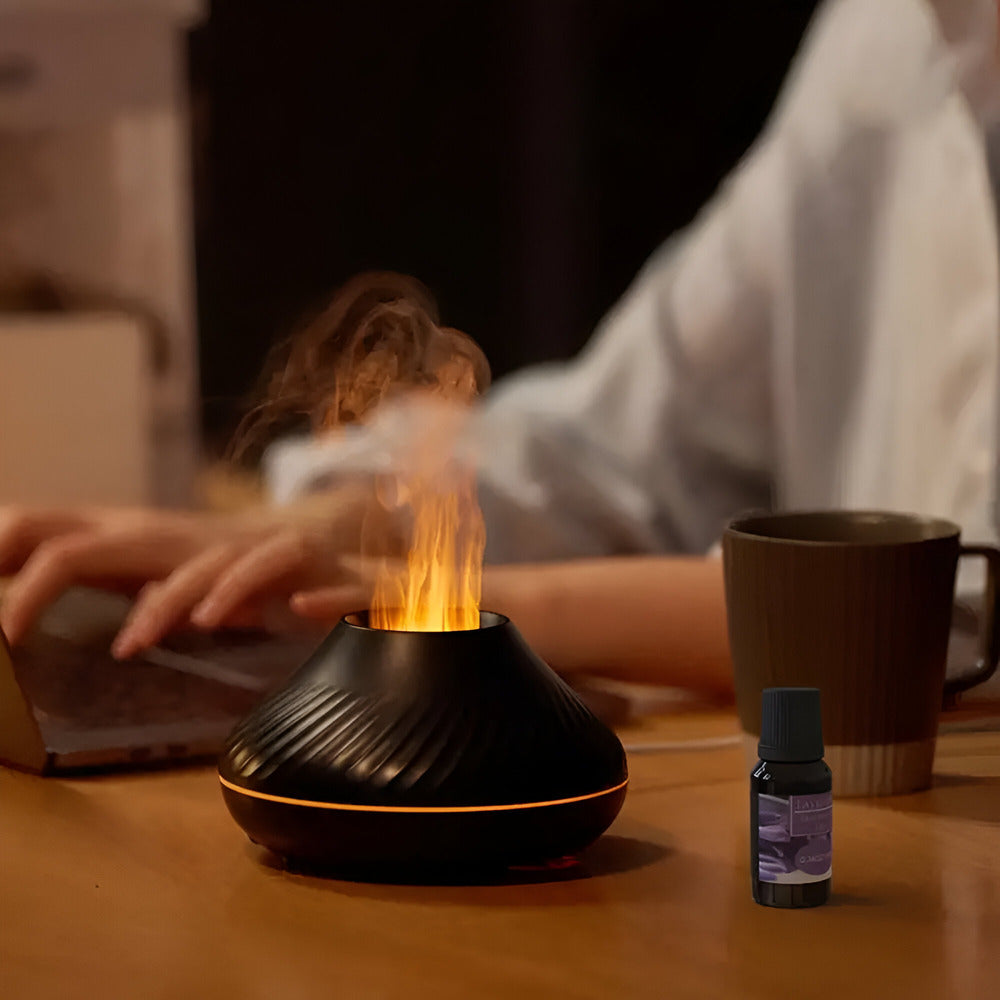Ultrasonic Aroma Diffuser with 7-Color LED Lighting and Auto Shutoff, Rechargeable All Vera Mart