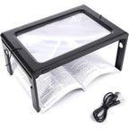 Hands Free Reading Magnifier with Built In LED Lights and Neck Strap, 3x Magnification All Vera Mart