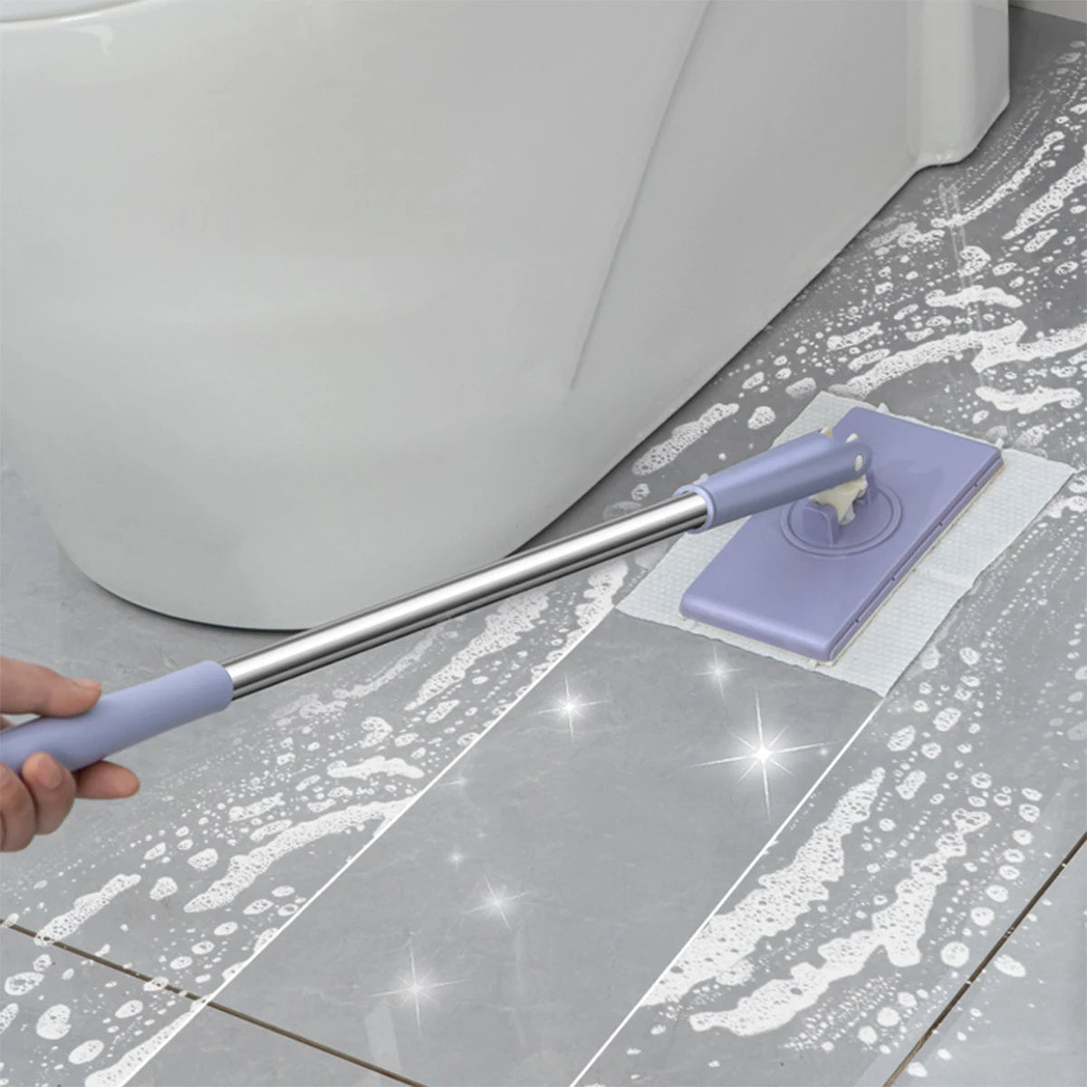 360 Degree Rotating Mop with Angled Handle and Low Profile Head All Vera Mart