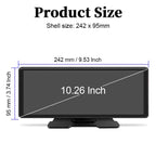 Touchscreen Car Stereo with Voice Control and Backup Camera, 10.26 inch Display All Vera Mart