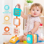 Activity Cube with Seven Play Sides and Hand Eye Coordination Training for Ages 1-3 All Vera Mart