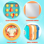 Activity Cube with Seven Play Sides and Hand Eye Coordination Training for Ages 1-3 All Vera Mart