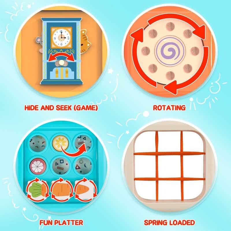 Activity Cube with Seven Play Sides and Hand Eye Coordination Training for Ages 1-3 All Vera Mart