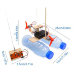 Remote Control Wooden Boat Kit with Assembly Building and 4-Direction Steering All Vera Mart