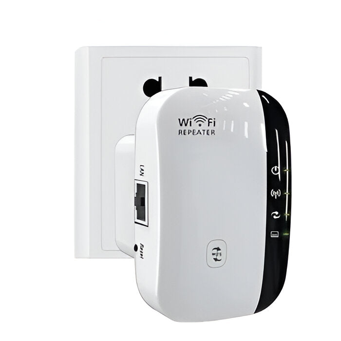 WiFi Repeater with 300 Mbps Speed and Universal Router Compatibility All Vera Mart