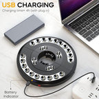 Rechargeable Parasol Light with Warm White LED and USB Charging Cable All Vera Mart