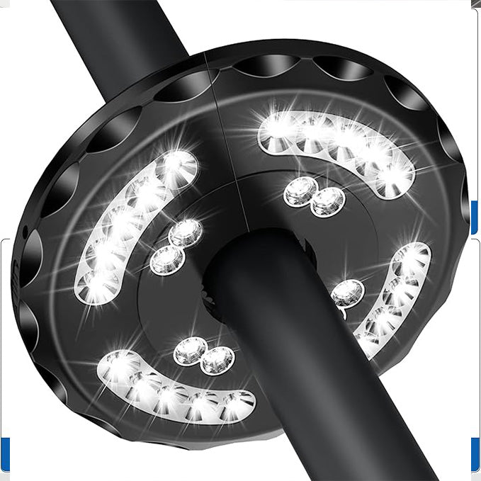 Rechargeable Parasol Light with Warm White LED and USB Charging Cable All Vera Mart
