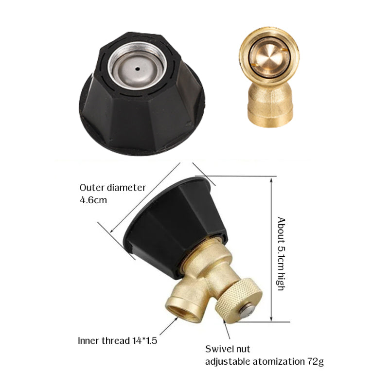 Threaded Spray Nozzle with Air Swirl Pattern and 1.5mm Orifice for Electric Sprayers All Vera Mart