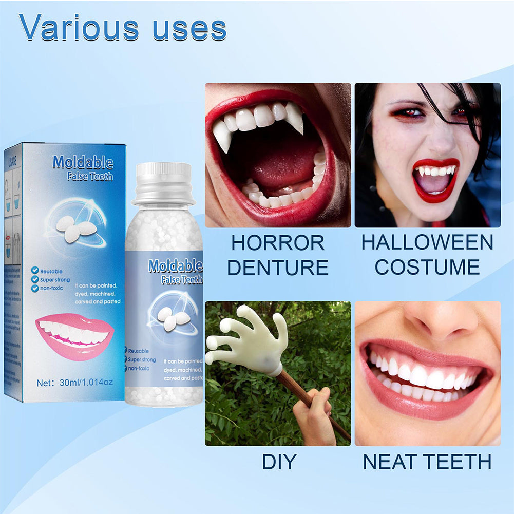 Moldable Tooth Repair Kit with Polymer Beads and Custom Fitting All Vera Mart