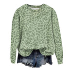 Leopard Print Oversized Sweatshirt - Lana