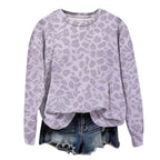 Leopard Print Oversized Sweatshirt - Lana