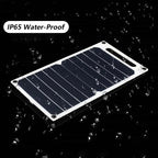 Portable Solar Panel Charger with Monocrystalline Cells and Hanging Hooks, 6W Output All Vera Mart