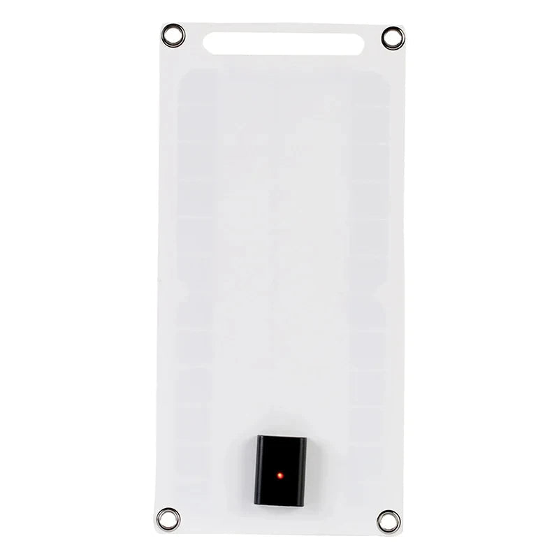 Portable Solar Panel Charger with Monocrystalline Cells and Hanging Hooks, 6W Output All Vera Mart