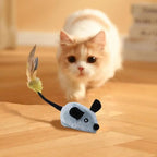 Rechargeable Interactive Cat Mouse Toy with Obstacle Sensors and Automatic Direction Changes All Vera Mart