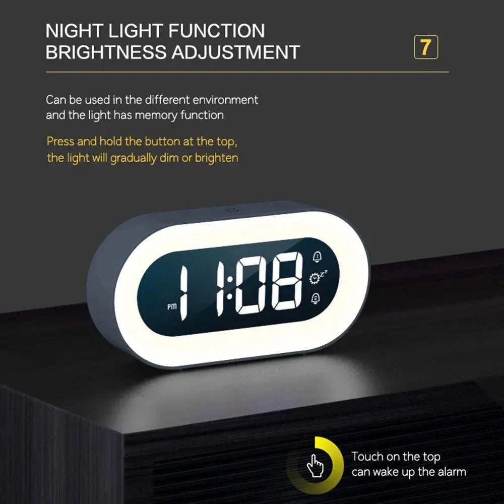 Sunrise Alarm Clock with Dimmable Night Light and Nature Sounds, USB-C Rechargeable All Vera Mart