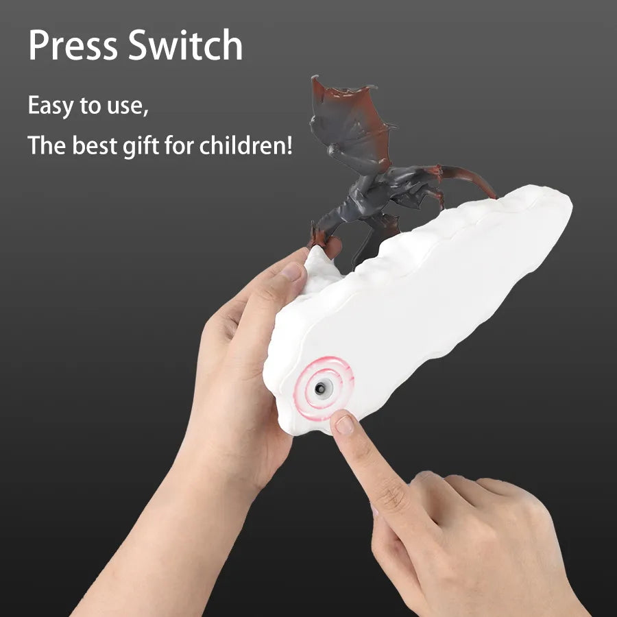 Dragon Flame Effect Night Light with Flickering Fire and USB Charging All Vera Mart