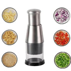 Manual Kitchen Chopper with Stainless Steel Blades and Integrated Bowl All Vera Mart