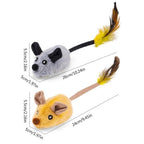 Rechargeable Interactive Cat Mouse Toy with Obstacle Sensors and Automatic Direction Changes All Vera Mart