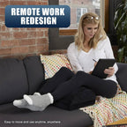 Memory Foam Foot Cushion with Velvet Cover and Non Slip Base for Desk Support All Vera Mart