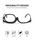 Flip Up Magnifying Glasses with Independent Lens Rotation for Eye Makeup Application All Vera Mart