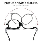 Flip Up Magnifying Glasses with Independent Lens Rotation for Eye Makeup Application All Vera Mart