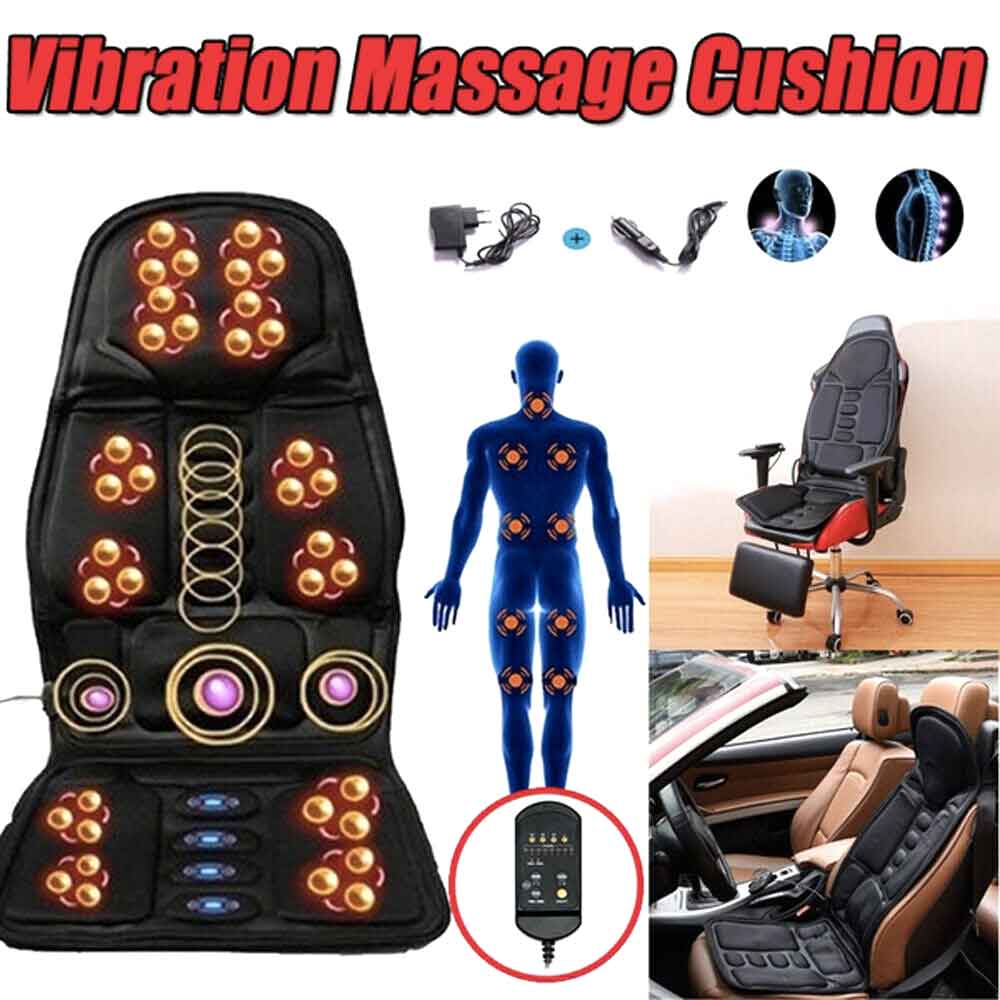 Massage Chair Pad with Eight Nodes and Heat Therapy, Neck and Back Coverage All Vera Mart