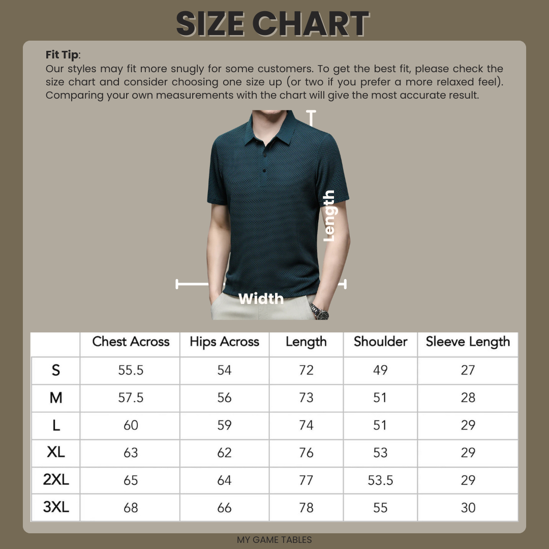Tailored Polo Shirt with Structured Collar and Cotton Blend Knit, Machine Washable All Vera Mart