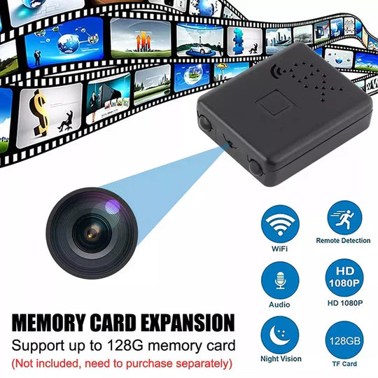 1080P Mini Surveillance Camera with Night Vision and Motion Detection All Vera Mart