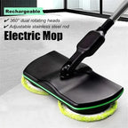 Dual Motor Electric Spin Mop with 180 Degree Swivel Head and Extendable Pole All Vera Mart