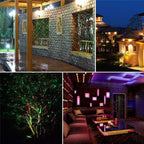 Laser Light Projector with Dual Red/Green LEDs and Remote Timer for Outdoor Use All Vera Mart