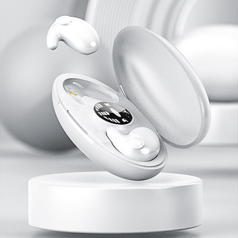 Wireless Sleep Earbuds with Noise Blocking and 24-Hour Playback, Ultra-Thin Design All Vera Mart