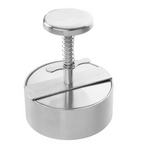 Burger Press with 5 Inch Stainless Steel Mold and Ergonomic Handle, Dishwasher Safe All Vera Mart