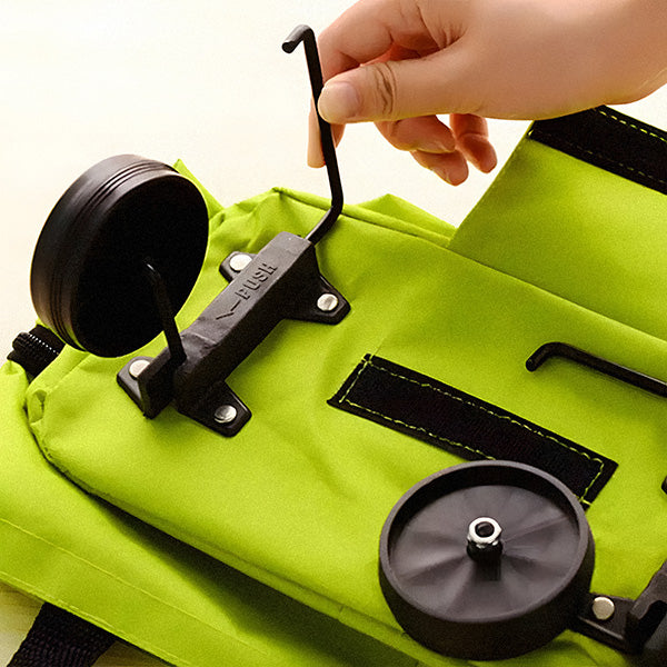 Foldable Shopping Trolley with 2-in-1 Carry and Roll Mode, Smooth Rolling Wheels All Vera Mart