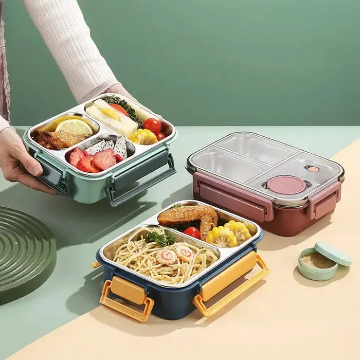 Thermal Food Container with Vacuum Insulation and Leak-Resistant Lid, No BPA All Vera Mart