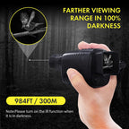 Infrared Monocular with 3x Optical Zoom and 10MP Photo Capture, 300m Night Vision Range All Vera Mart