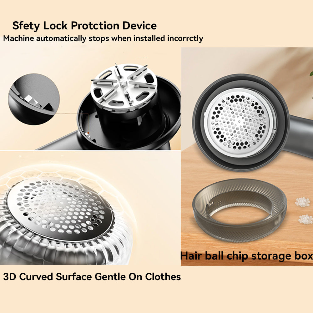 Fabric Shaver with Six Stainless Steel Blades and 90-Minute Battery All Vera Mart