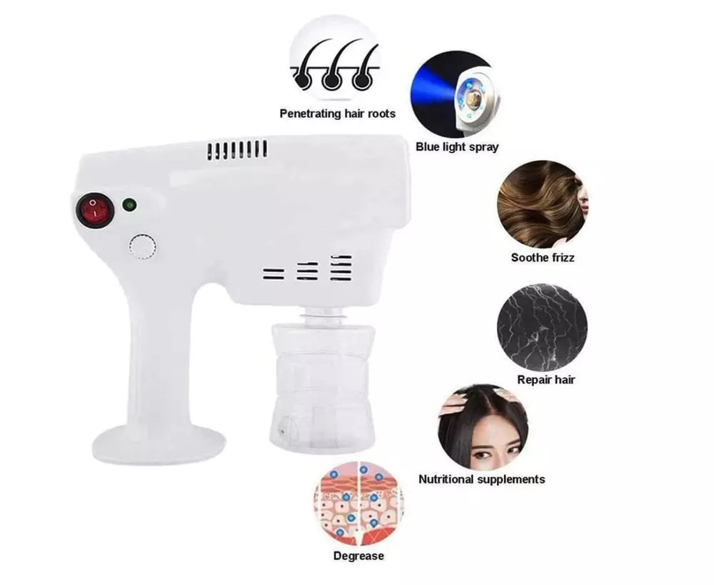 Hair Steamer with Adjustable Steam Levels and Fine Mist Release for All Hair Types All Vera Mart