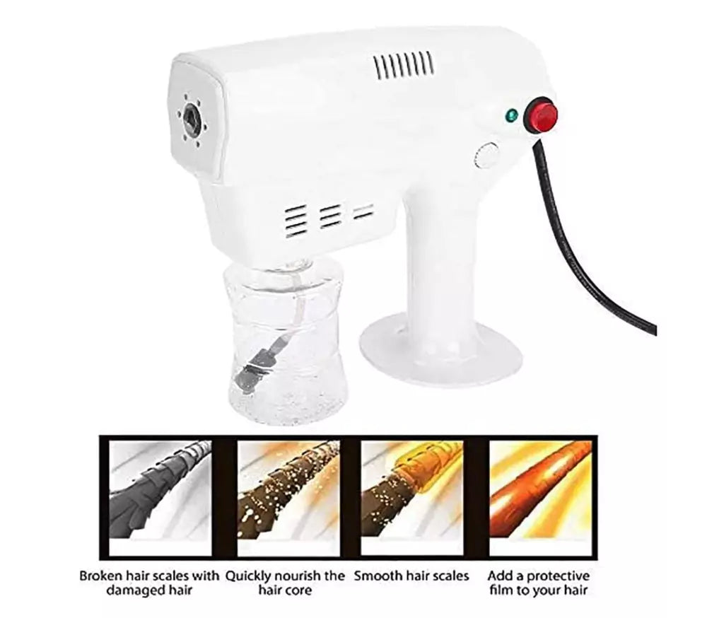 Hair Steamer with Adjustable Steam Levels and Fine Mist Release for All Hair Types All Vera Mart