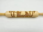 Nativity Scene Embossed Rolling Pin for Imprinting Cookies, Fondant, Salt Dough Ornaments and Pottery