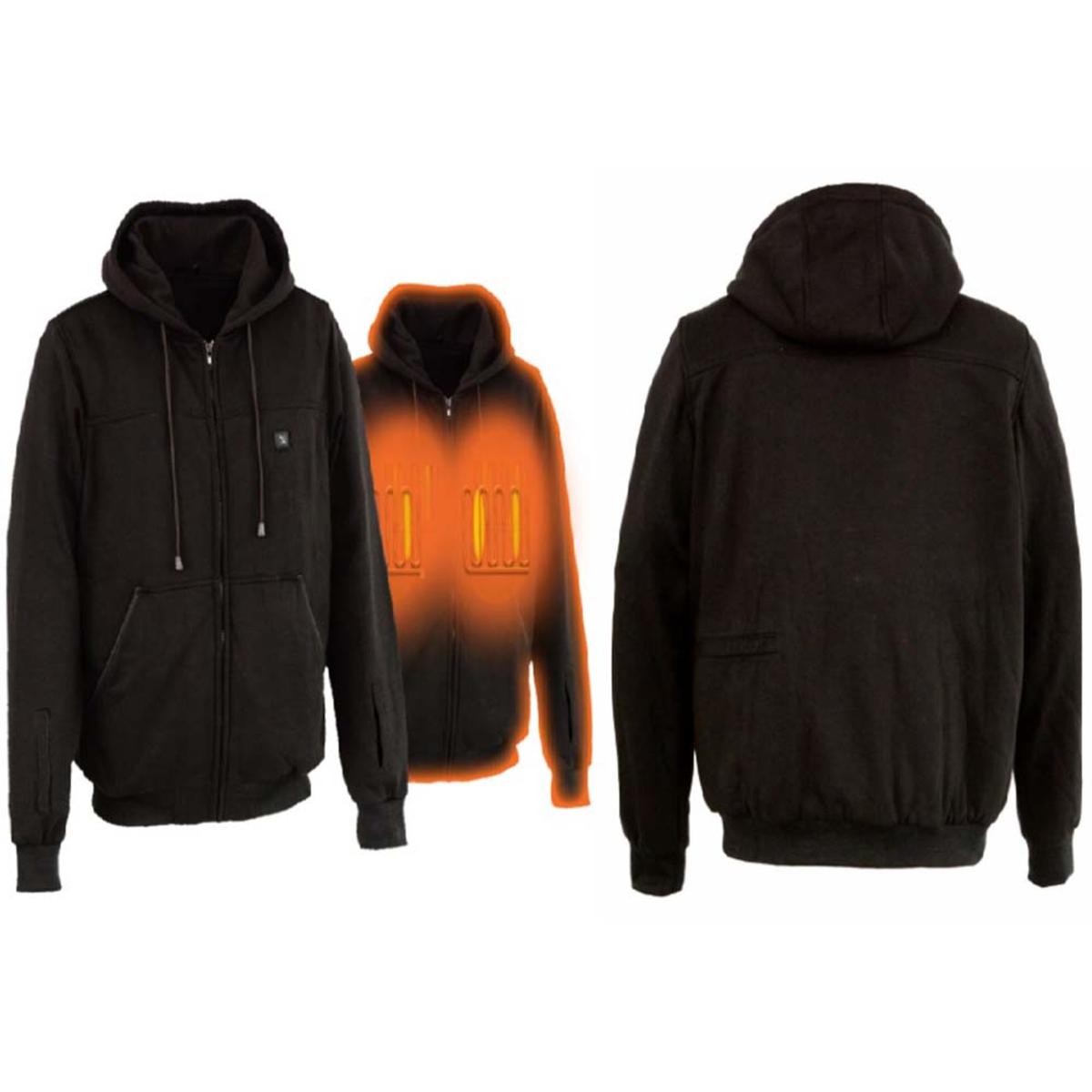 Electric Heated Hoodie with 7-Hour Battery and Motorcycle Connection All Vera Mart