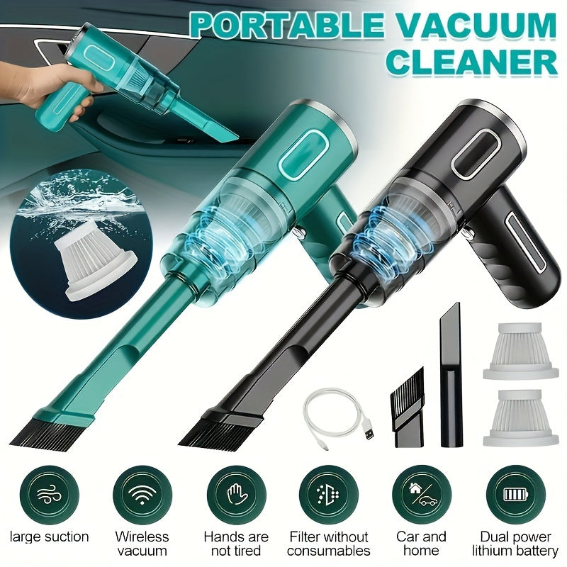 Handheld Vacuum Cleaner with USB Rechargeable Battery and Detachable Dust Chamber All Vera Mart