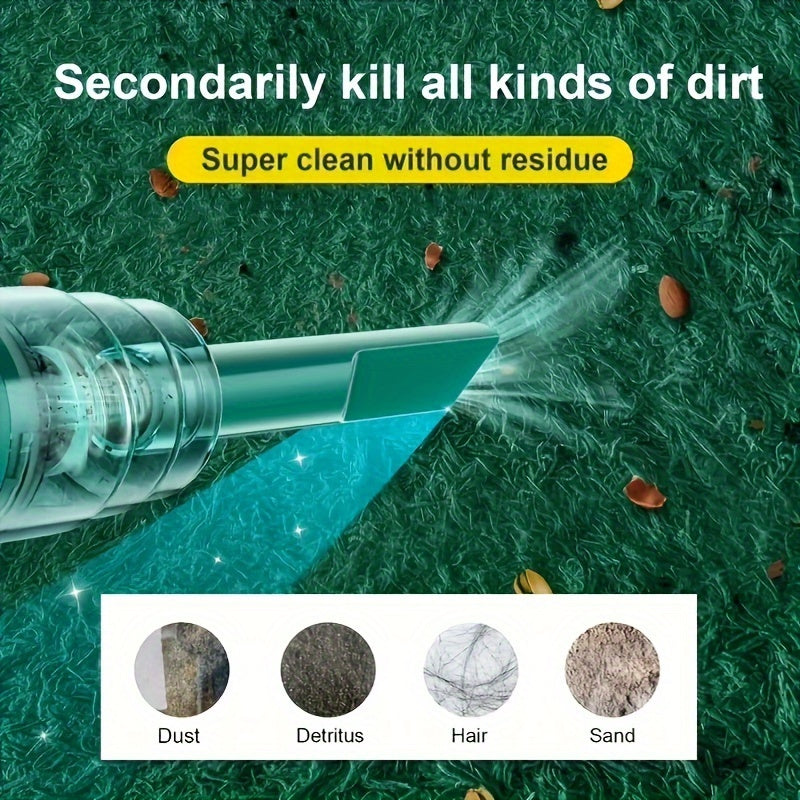 Handheld Vacuum Cleaner with USB Rechargeable Battery and Detachable Dust Chamber All Vera Mart