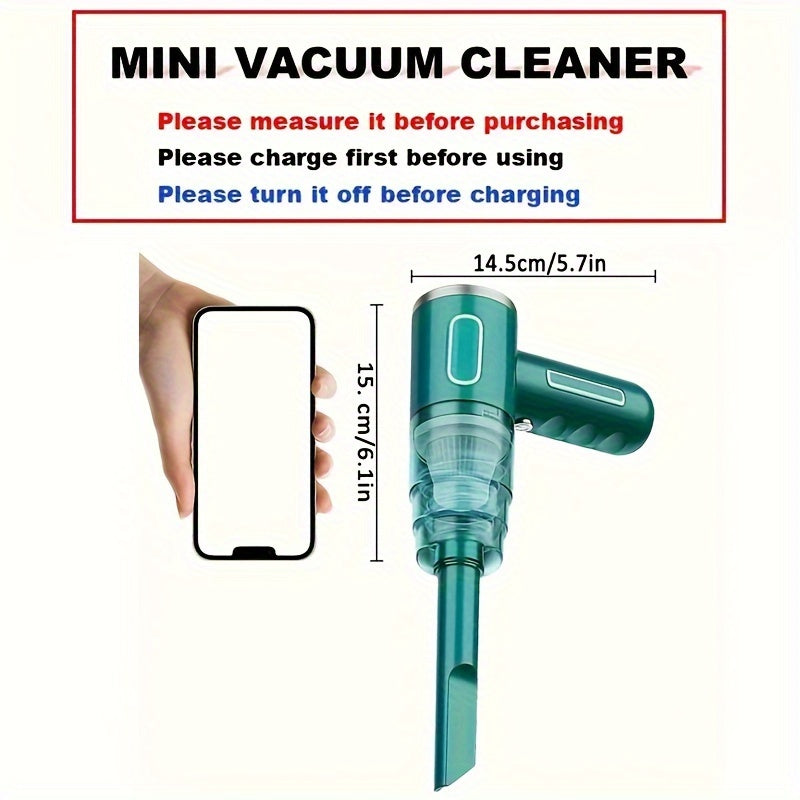 Handheld Vacuum Cleaner with USB Rechargeable Battery and Detachable Dust Chamber All Vera Mart