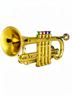 Toy Trumpet with Color-Coded Keys and Lightweight ABS Body, Ages 3+ All Vera Mart