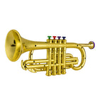Toy Trumpet with Color-Coded Keys and Lightweight ABS Body, Ages 3+ All Vera Mart
