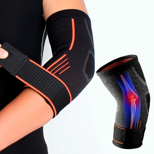 Adjustable Elbow Compression Sleeve with Breathable Fabric and Secure Strap All Vera Mart