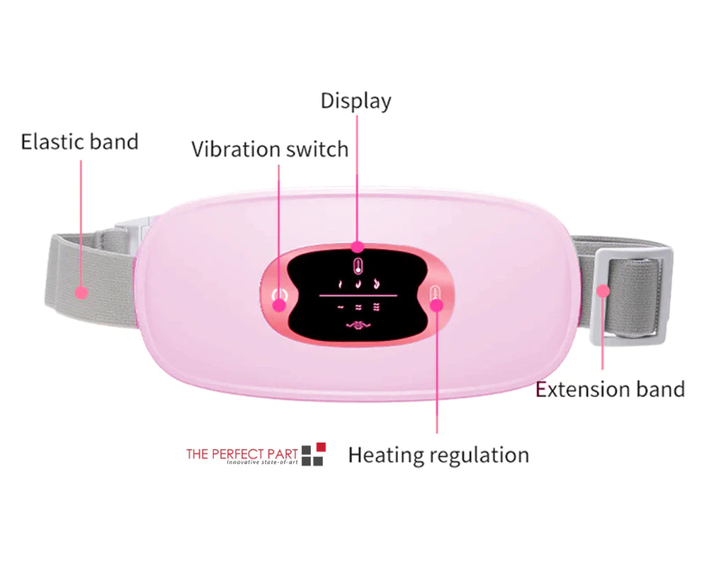 Heating Vibration Waist Cushion with Three Heat Levels and Massage Modes All Vera Mart