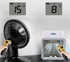 Portable Air Cooler with 90 Degree Adjustable Vent and 7-Color LED Lighting All Vera Mart