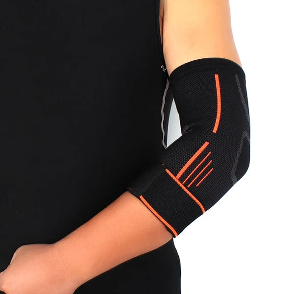 Adjustable Elbow Compression Sleeve with Breathable Fabric and Secure Strap All Vera Mart